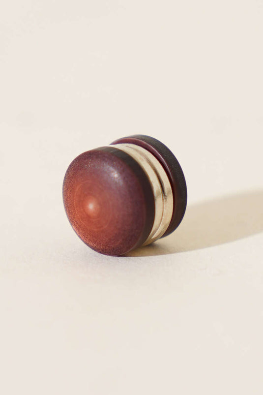 Lotus Serisi Mat Kahve Eşarp Mıknatısı