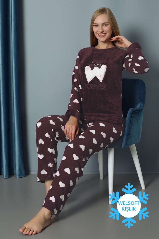 Love Forever Doğalgaz Faturası Düşüren Pijama Takımı Füme