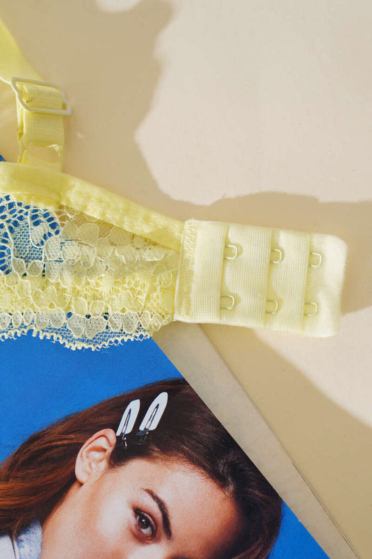 Ensemble soutien-gorge rembourré Love Stone vert citron