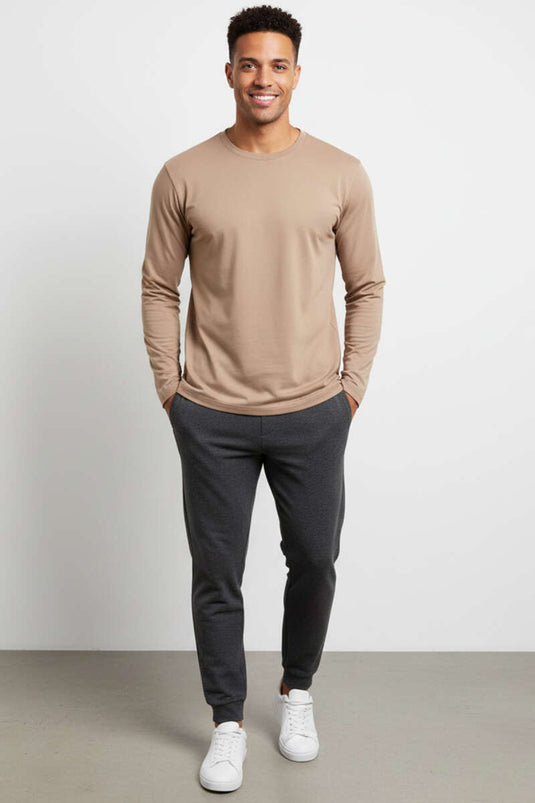 Loyşa Basic Sweatshirt Bej