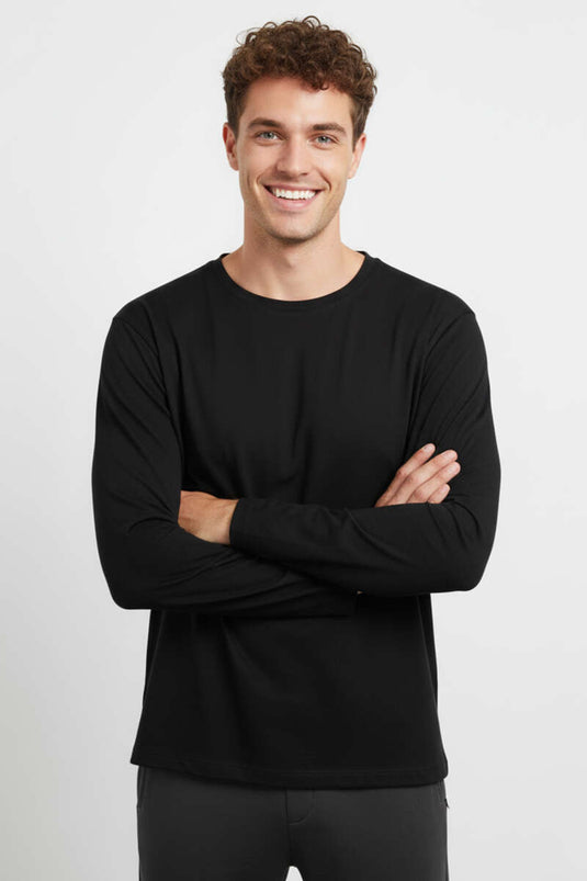 سويت شيرت لويشا الأساسي أسود