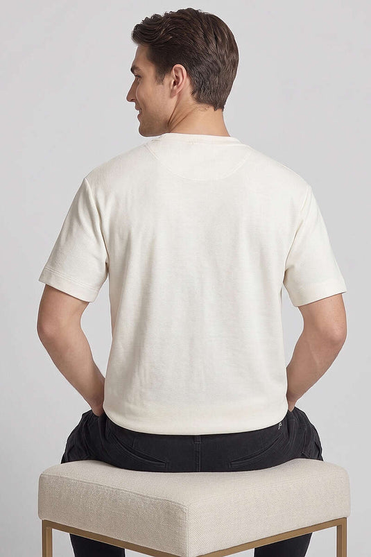Loyşa T-shirt basique homme blanc