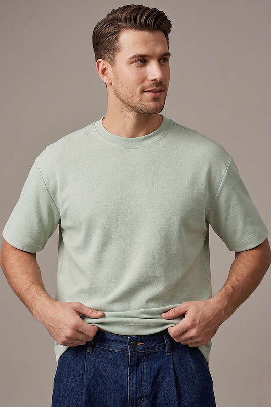 Loyşa Herren Basic T-Shirt Mint