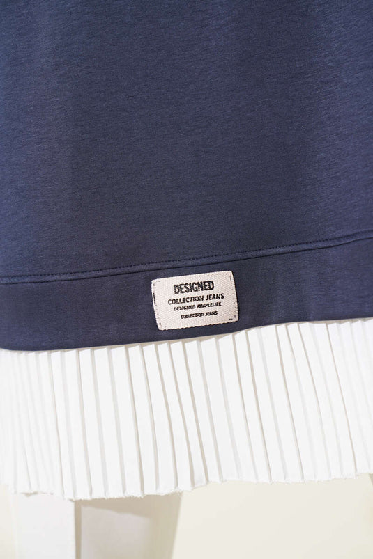 Loyşa Eteği Pileli Tunik Füme