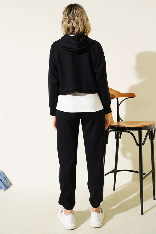 Loisha Undershirt Three-Piece Set Black