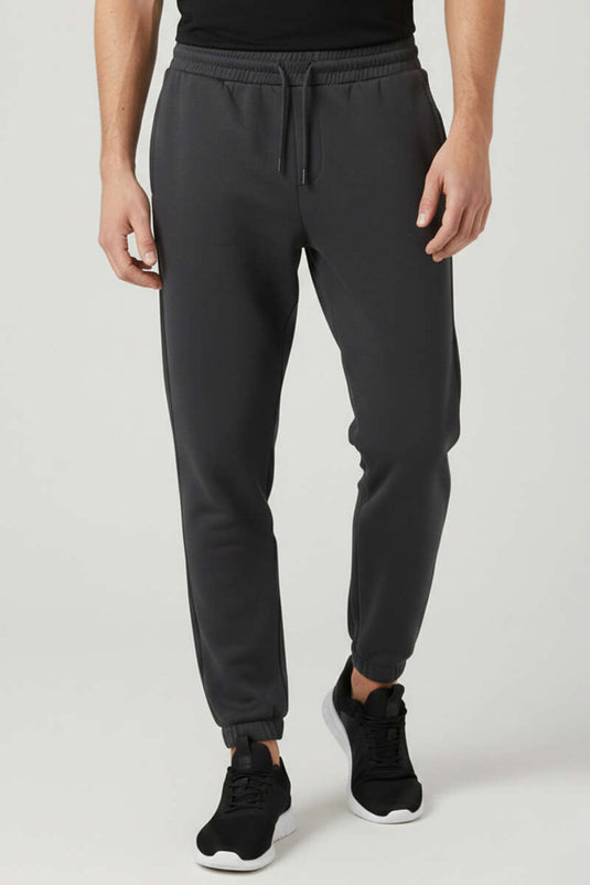 بنطال رياضي رجالي بخصر مطاطي لون أنثراسيت لوياشا باشا