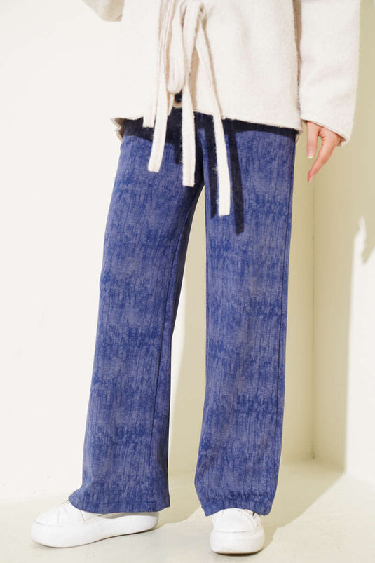 Loyşa Palazzo Pantolon İndigo