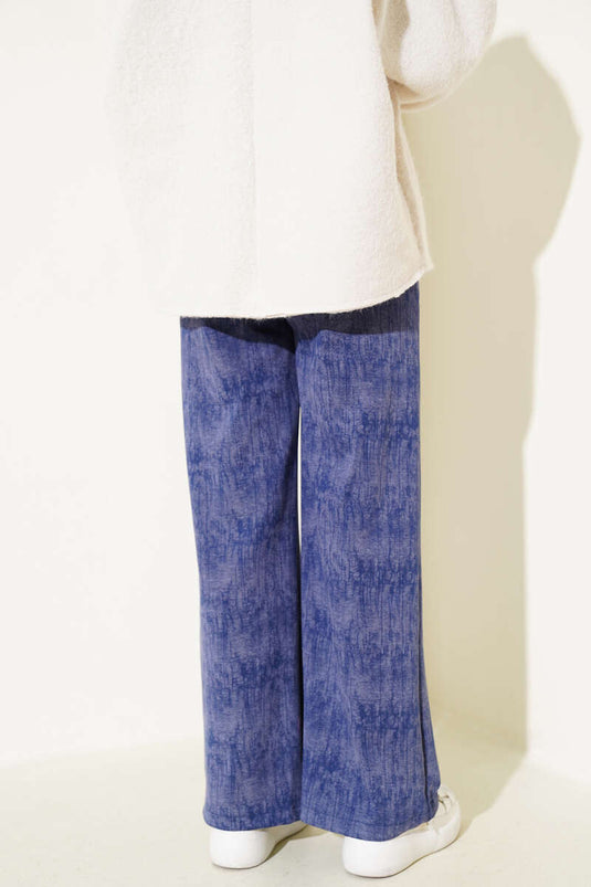 Loyşa Palazzo Pantolon İndigo