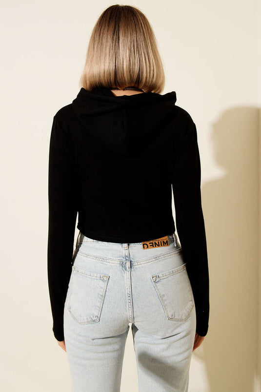 كارديجان لويشا قصير بدون أصابع أسود