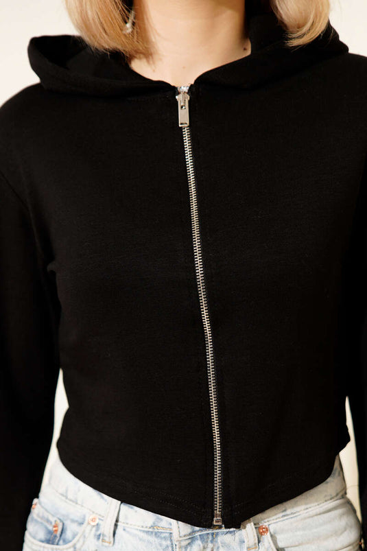 كارديجان لويشا قصير بدون أصابع أسود