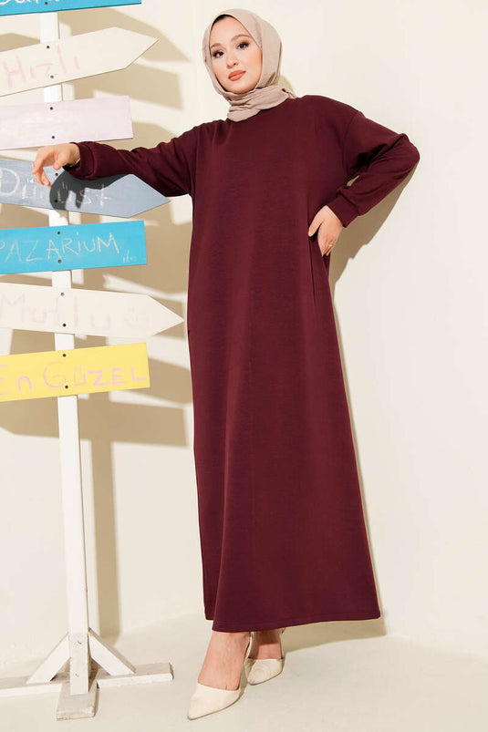 فستان لويزا كاجوال بورجوندي