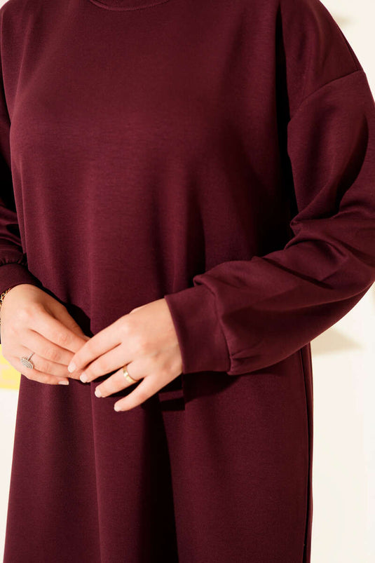 فستان لويزا كاجوال بورجوندي