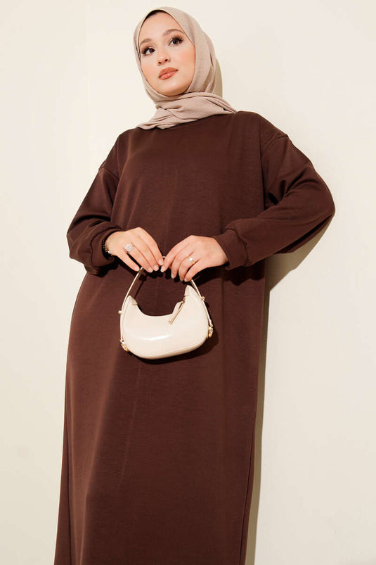 Loyşa Salaş Elbise Kahve