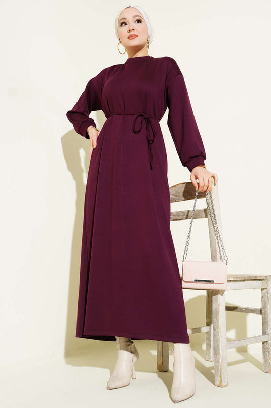 Robe ample Loyşa couleur prune