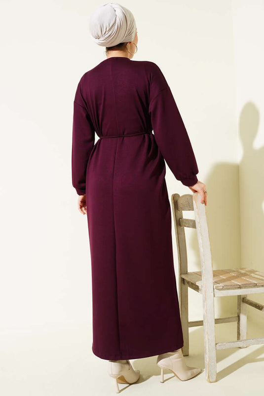 Robe ample Loyşa couleur prune