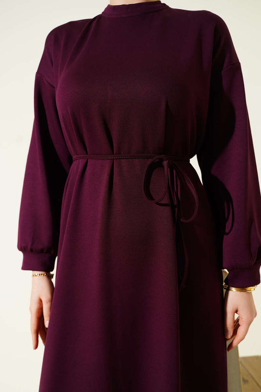 Robe ample Loyşa couleur prune