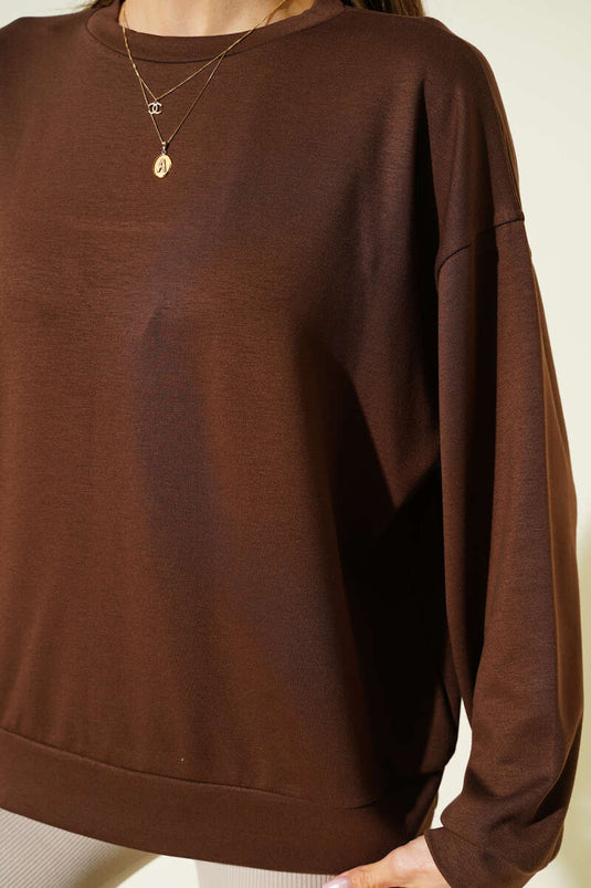 Loyşa Salaş Sweatshirt Kahve