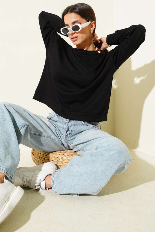 Loyşa Salaş Sweatshirt Siyah