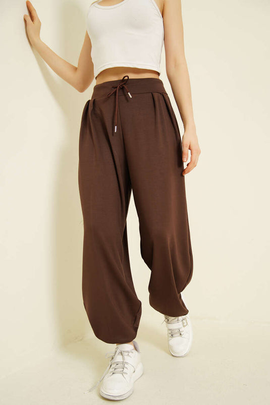 Loyşa Şalvar Pantolon Kahve