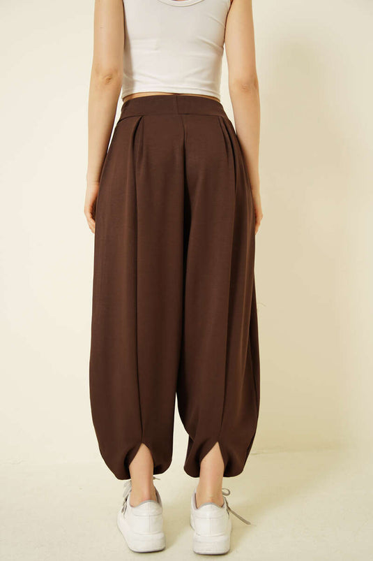 Loyşa Şalvar Pantolon Kahve