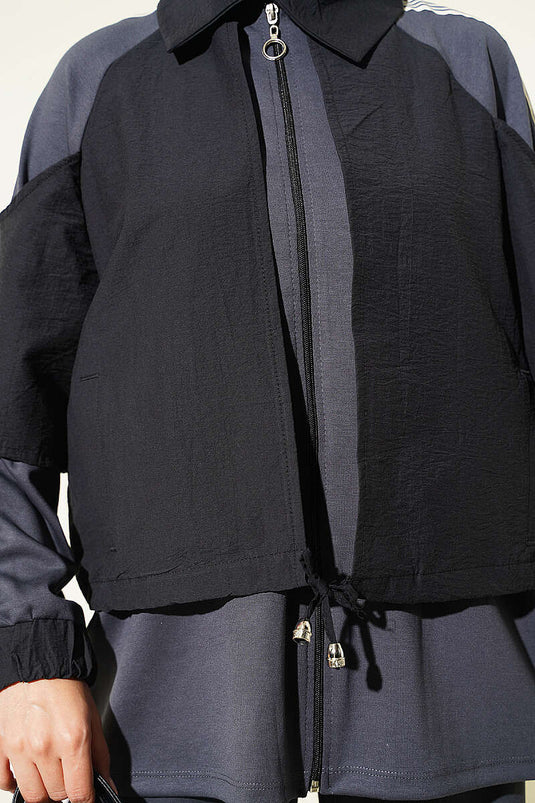 Completo Loyşa A Righe Grigio