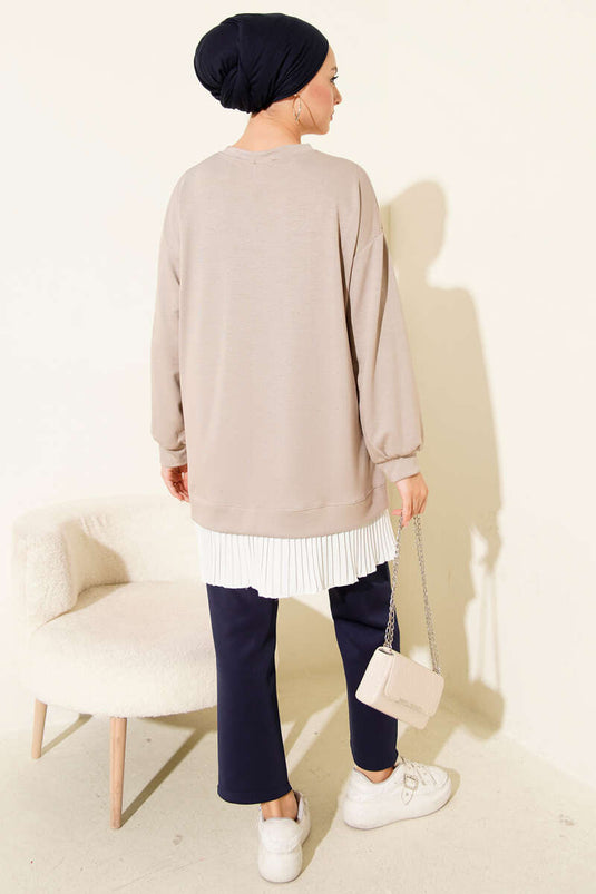 Pleated Tunic with Loysha Stone