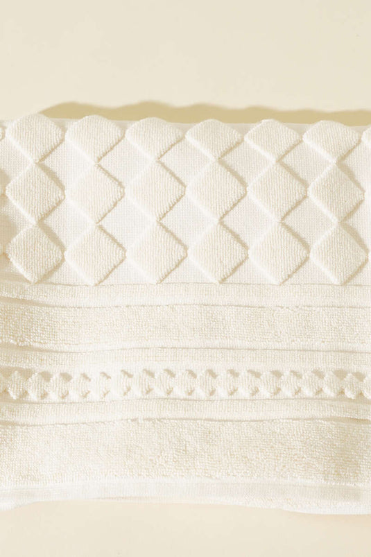 Lüks Ayak Havlusu Ekru