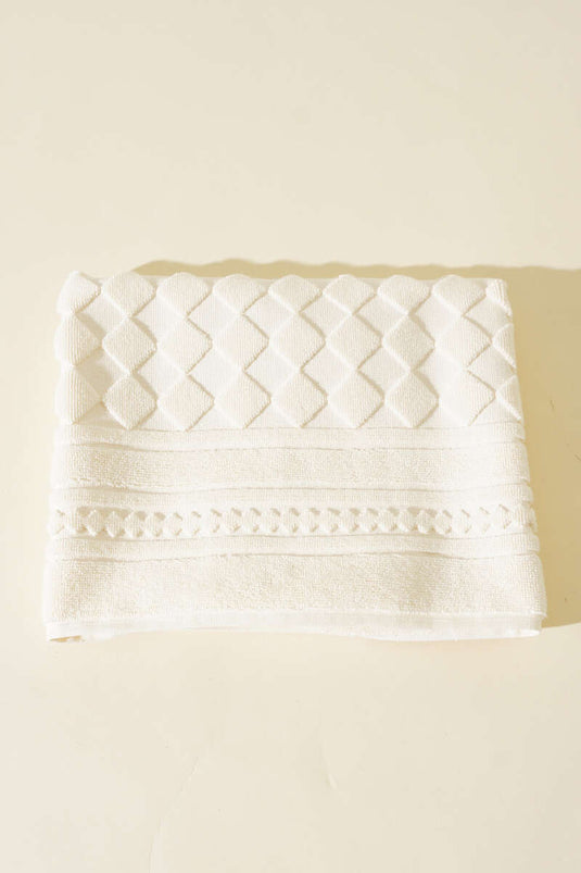 Lüks Ayak Havlusu Ekru