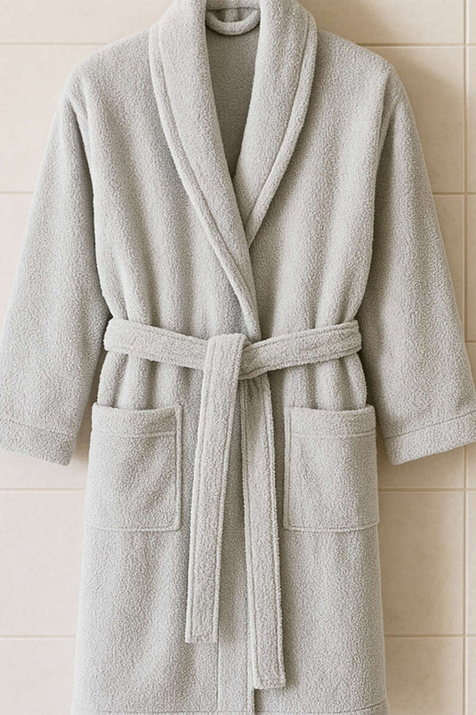 Peignoir de luxe gris