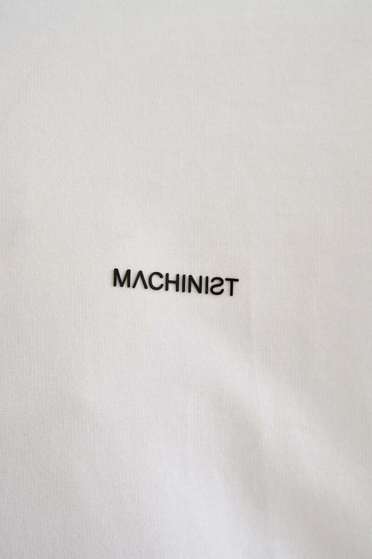 Machinist Embroidered Loose-Fitting Men's Shirt Off-White