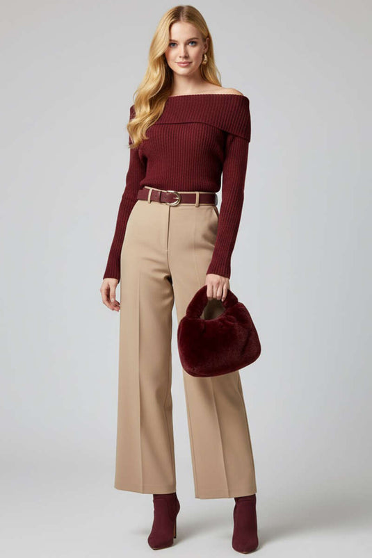 Madonna Yaka Triko Kazak Bordeaux