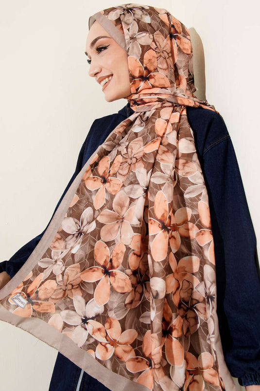 Manolya Pañuelo Estampado Camello