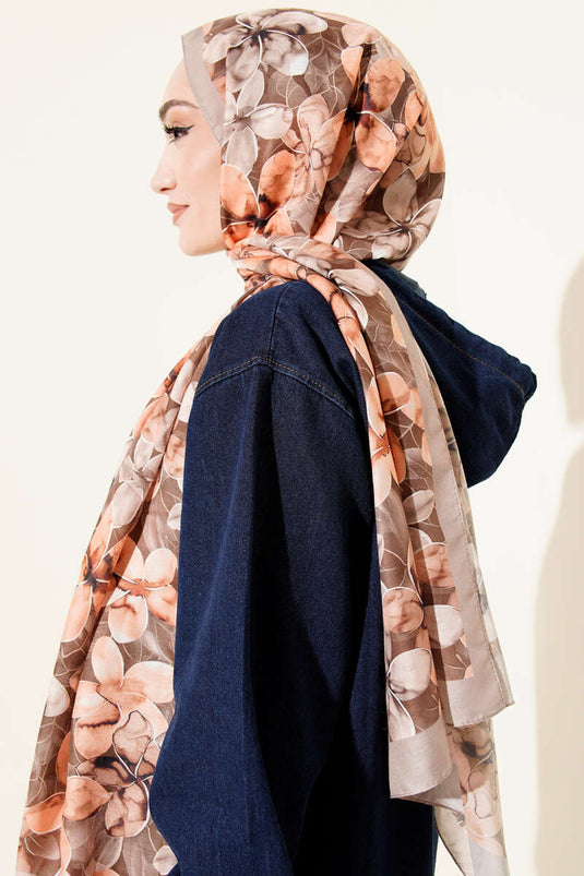 Manolya Pañuelo Estampado Camello