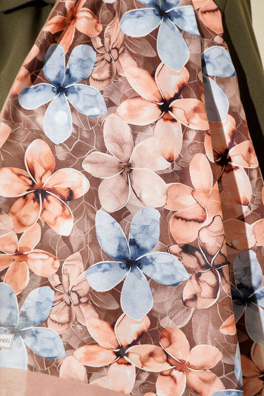 شال منوليا بنقشة بلون التابا