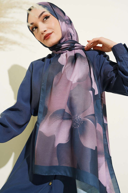 Manolya Desenli Şal Petrol