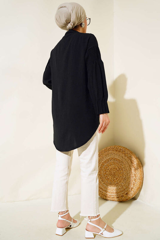 الكفة مجمعة سترة سوداء