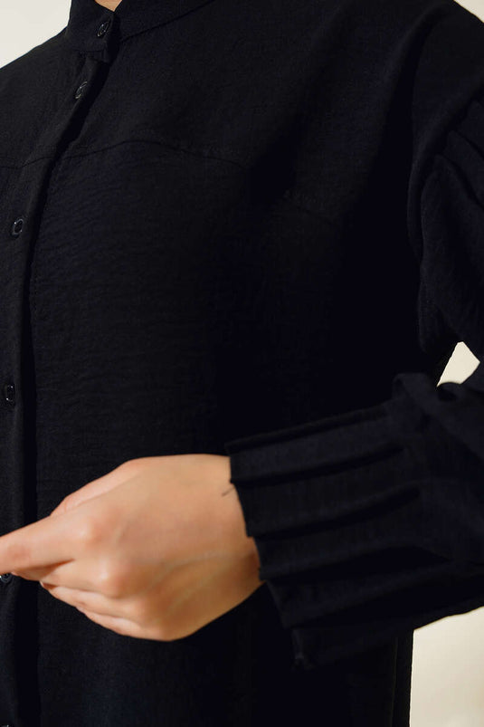 الكفة مجمعة سترة سوداء