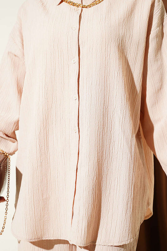 Ensemble De Deux Gilets Beige À Boutons