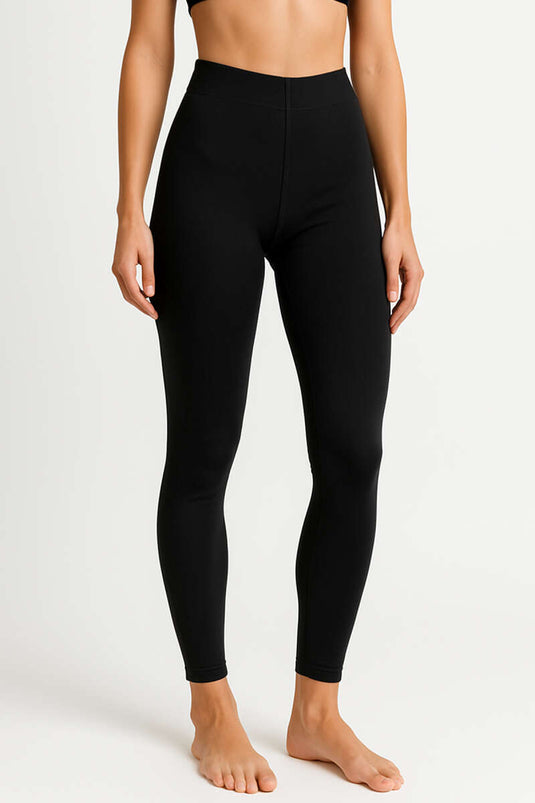Matte Women's Thermal Leggings Black