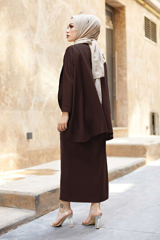 Combinaison Double Jupe et Tunique MDI Marron