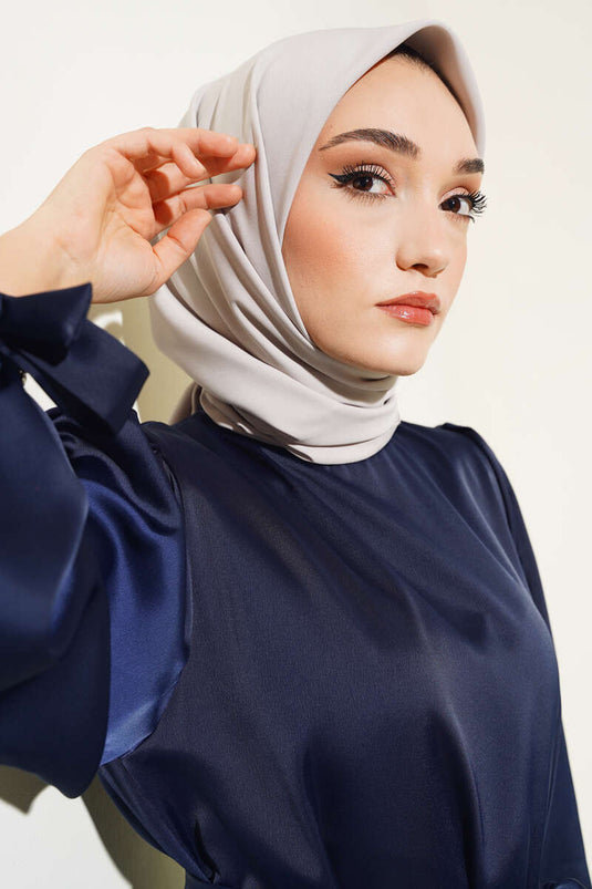 Medine-Seide Schal Hellbeige