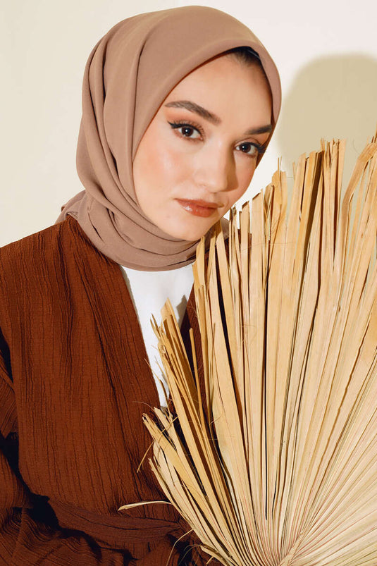 Medine İpeği Eşarp Bronz