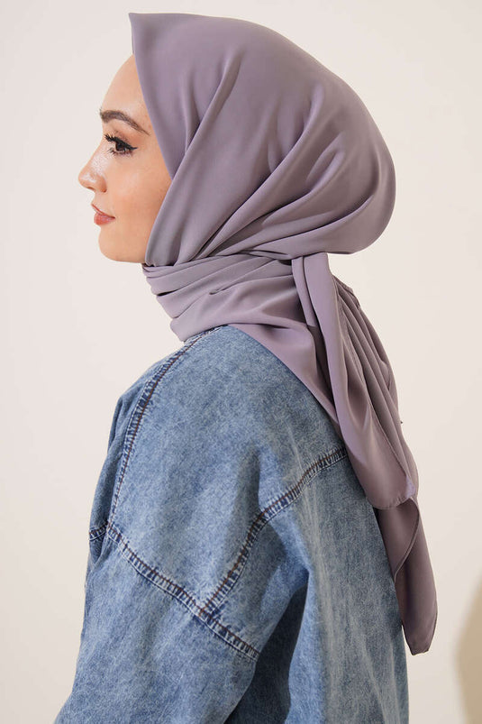 Medina Zijden Sjaal Grijs