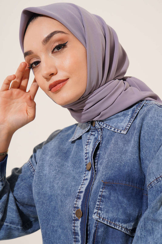 Medina Zijden Sjaal Grijs