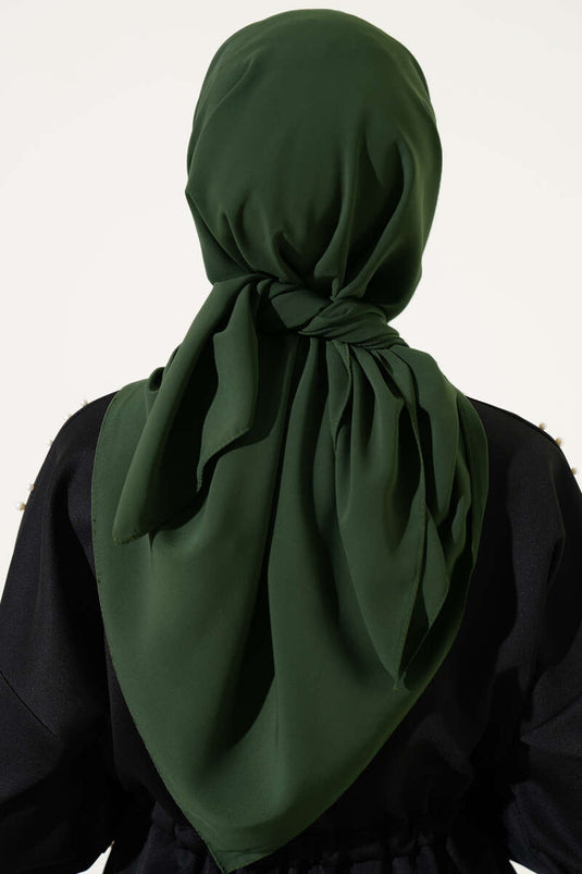 Écharpe en soie Medina kaki