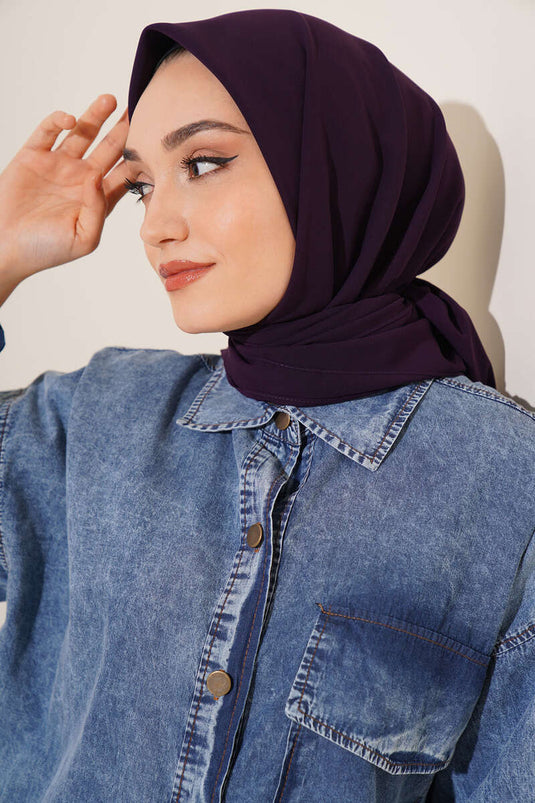 Medina Silk Scarf Purple