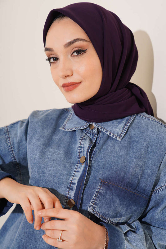 Medina Silk Scarf Purple