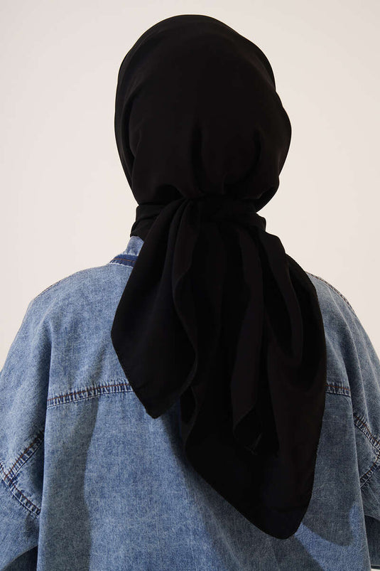 Medina Silk Scarf Black