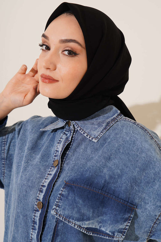 Medina Silk Scarf Black