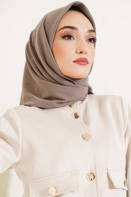 Medina Silk Scarf Milk Coffee